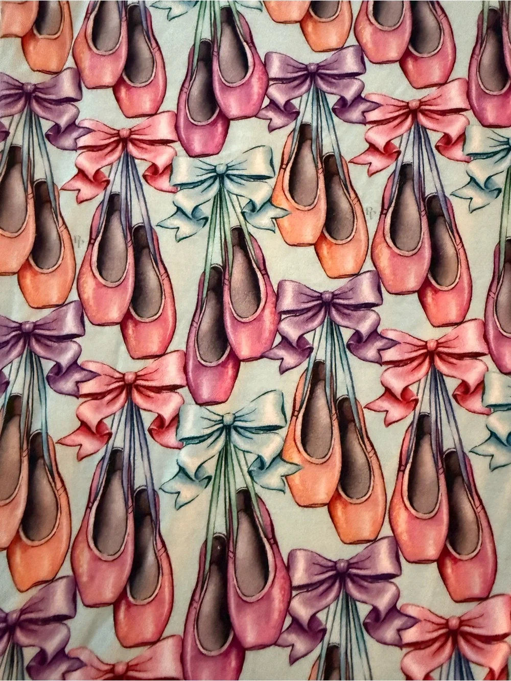 Posh Peanut Posh Peanut Reversible Ballet Slipper Blanket – Floral Dance Print